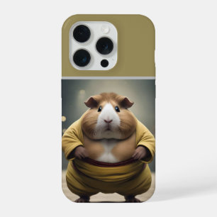Coque iPhone 15 Pro « Sumo Squeakdown : Le puissant lutteur cobaye »