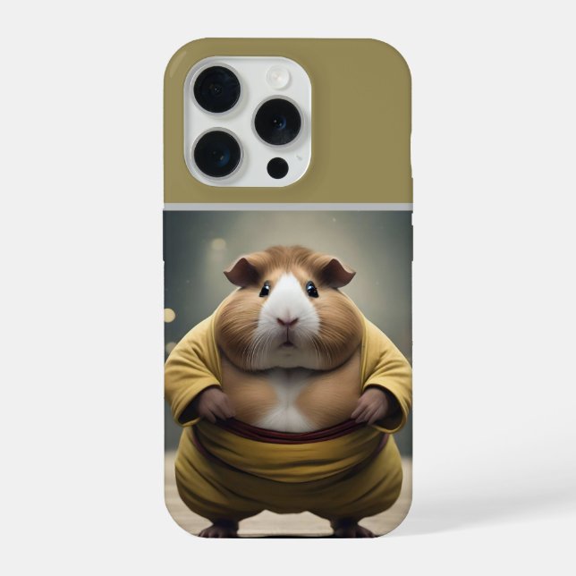Coque iPhone « Sumo Squeakdown : Le puissant lutteur cobaye » (Verso)