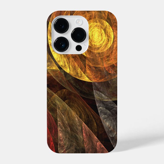 Coque iPhone Sun Flower Floral Moderne Art Motif Abstrait (Verso)