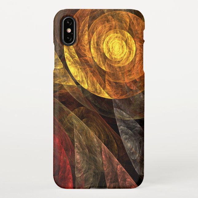 Coque iPhone Sun Flower Floral Moderne Art Motif Abstrait (Dos)