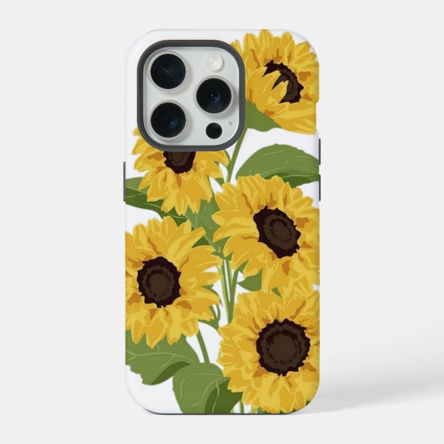 Coque iPhone Sunflower Phone Case  (Verso)