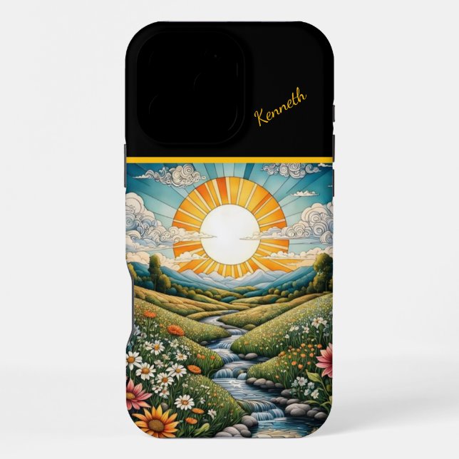 Coque iPhone Sunlit Stream In A Meadow (Verso)