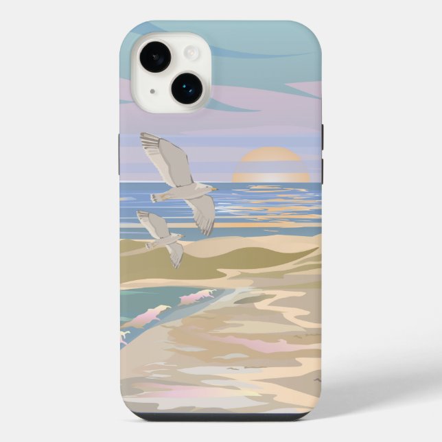 Coque iPhone Sunset Beach été (Verso)