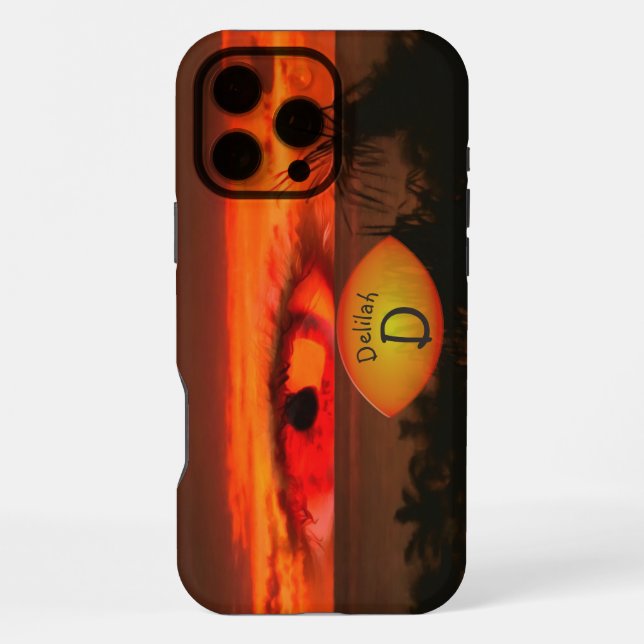 Coque iPhone Sunset Eye 2106 (Verso)