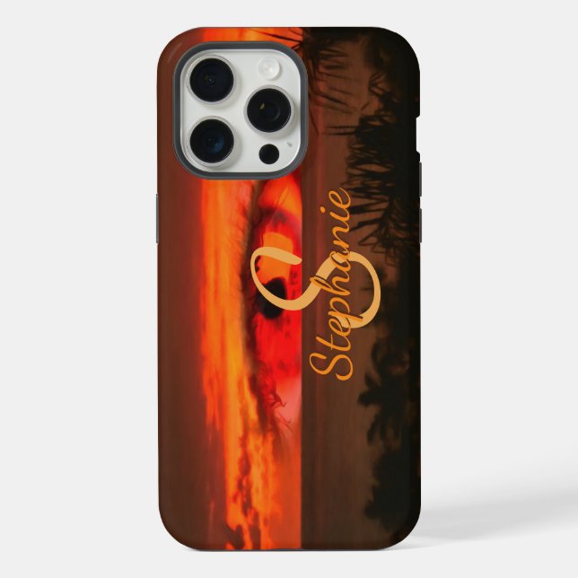 Coque iPhone Sunset Eye 2106 (Verso)