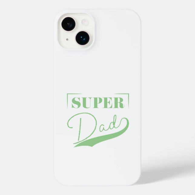 Coque iPhone Super Dad (Verso)