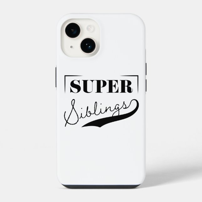 Coque iPhone Super frère et sœur (Verso)