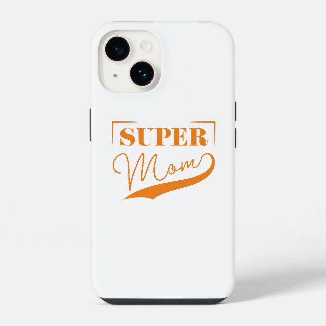 Coque iPhone Super Maman (Verso)