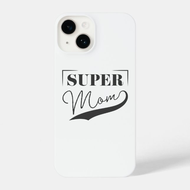 Coque iPhone Super Maman (Verso)