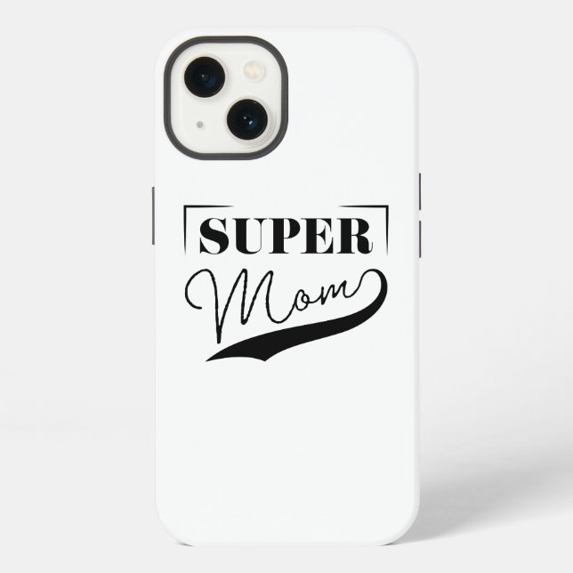 Coque iPhone Super Maman (Verso)