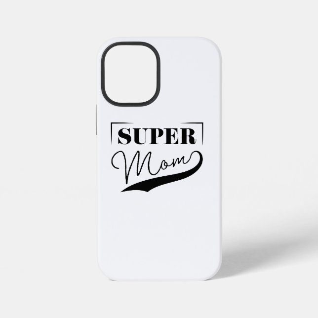 Coque iPhone Super Maman (Verso)