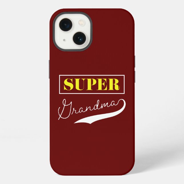 Coque iPhone Super Mamie (Verso)