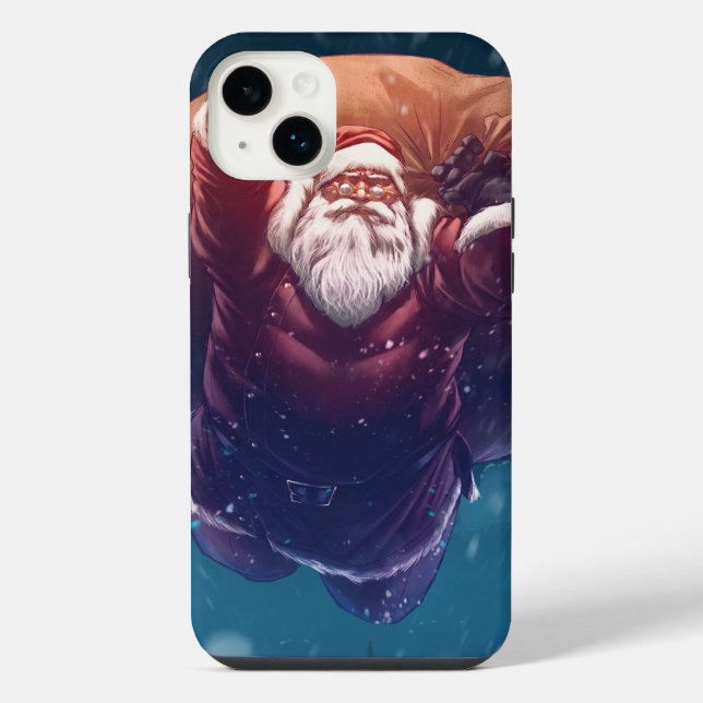 Coque iPhone Super Père Noël (Verso)