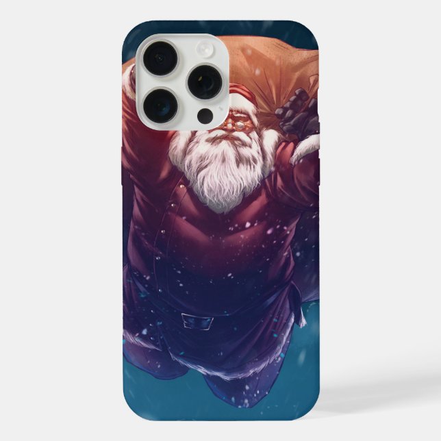 Coque iPhone Super Père Noël (Verso)