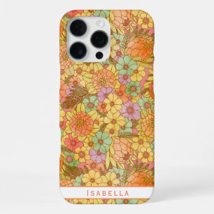 Coque iPhone 16 Pro Max Super Retro Protea En Été Et Daisy Motif