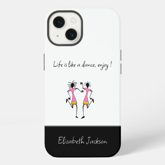 Coque iPhone Superbe étui de danse et de rythme pour iPhone / i (Verso)
