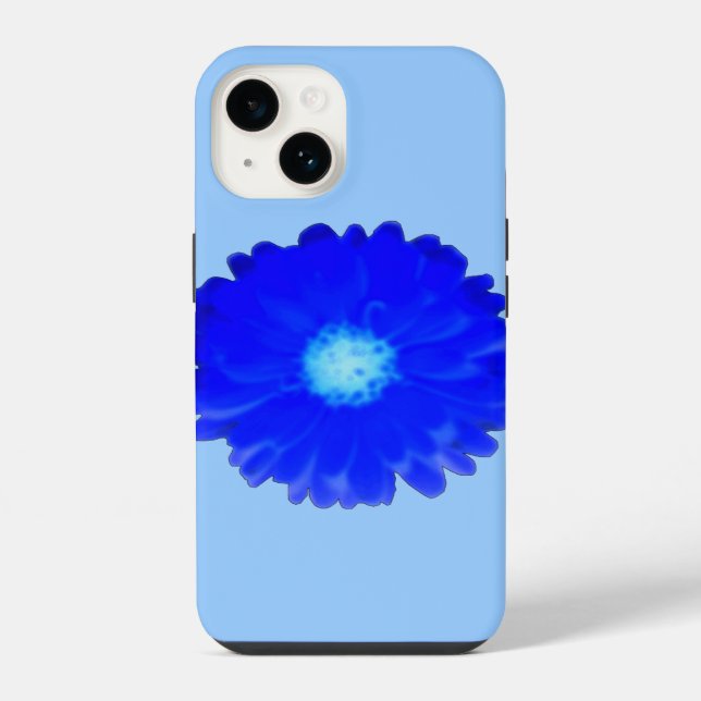 Coque iPhone Superbe Souci Bleu (Verso)