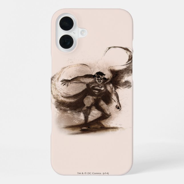 Coque iPhone Superman du café (Verso)