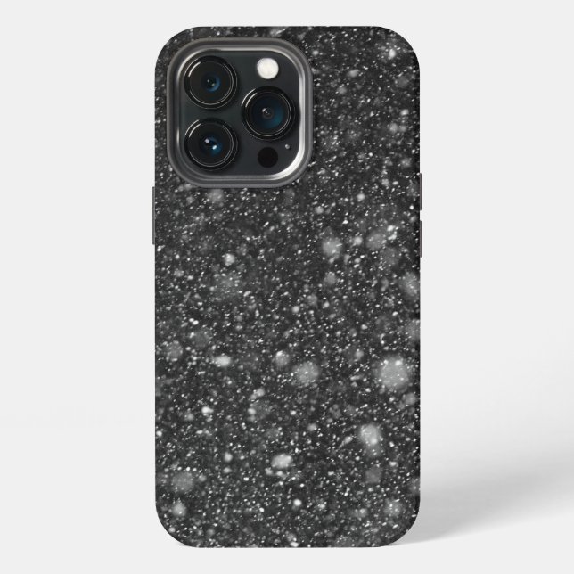 Coque iPhone Superposition de neige tombante (Dos)