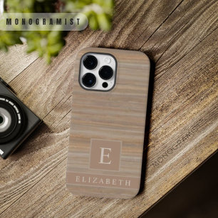 Coque Pour Pour iPhone 14 Pro Max Sur mesure beige marron gris marbre rayures