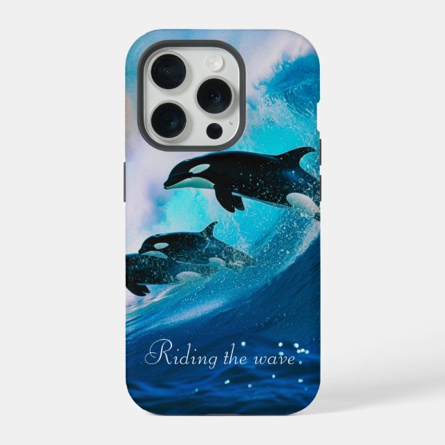 Coque iPhone Surfer sur la vague  (Verso)