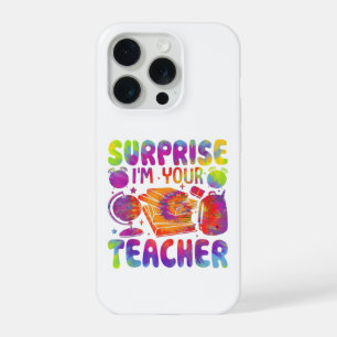 Coque iPhone 15 Pro Surprise Je Suis Votre Professeur Aujourd'hui Funn