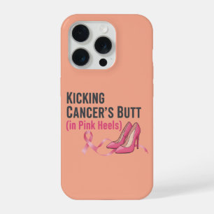 Coque iPhone 15 Pro Survivante Sassy qui botte le cancer dans des talo