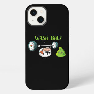 Etui iPhone 13 Sushi Wasabi Kawaii Japonais blagues drôles anime