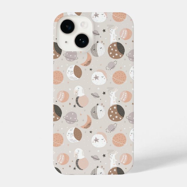 Coque iPhone Sweat Dream Bunnies Dans Motif spatial (Verso)