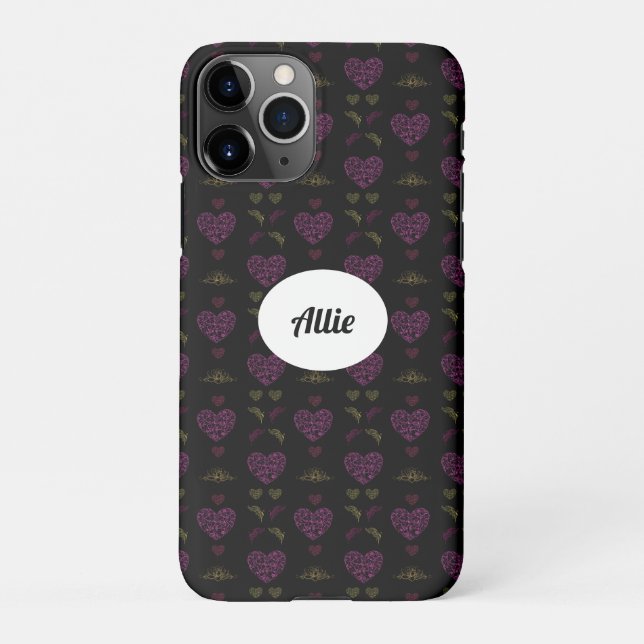 Coque iPhone Sweet romantic valentine heart (Dos)