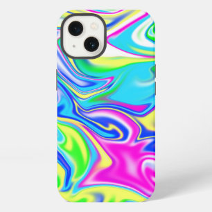 Etui iPhone 13 "Sweet Swirls : The Bubblegum Marble Delft"