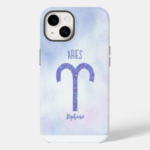 Coque Pour iPhone 14 SYMBOLE D'Astrologie Pretty Aries Personnalisé Pur