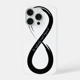 Coque iPhone 15 Pro Symbole de coup de pinceau vers l'infini et au-del