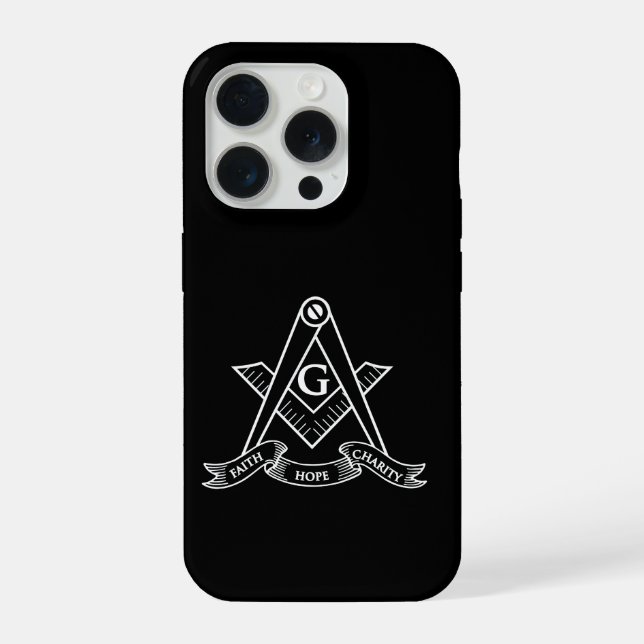 Coque iPhone symbole de la franc-maçonnerie (Verso)