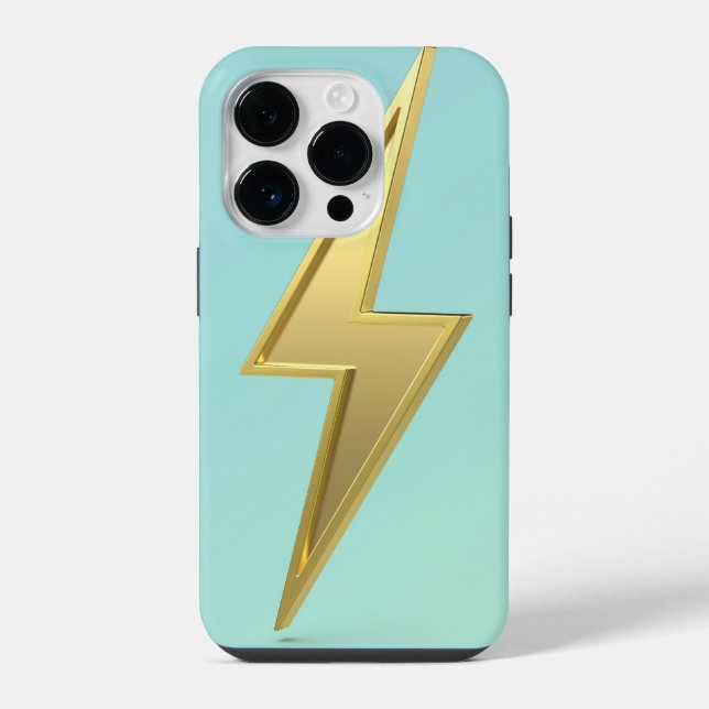 Coque iPhone symbole d'éclair (Verso)