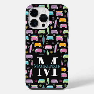 Coque Pour Pour iPhone 14 Pro Max SYMBOLE DIACRITIQUE DE LA PAIX Hippie Van Monogram