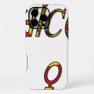 Coque iPhone 16 Pro Max Symbole Féminin "OFFICIEL" inversé Minimaliste G