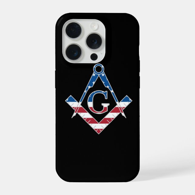 Coque iPhone symbole franc-maçon américain (Verso)