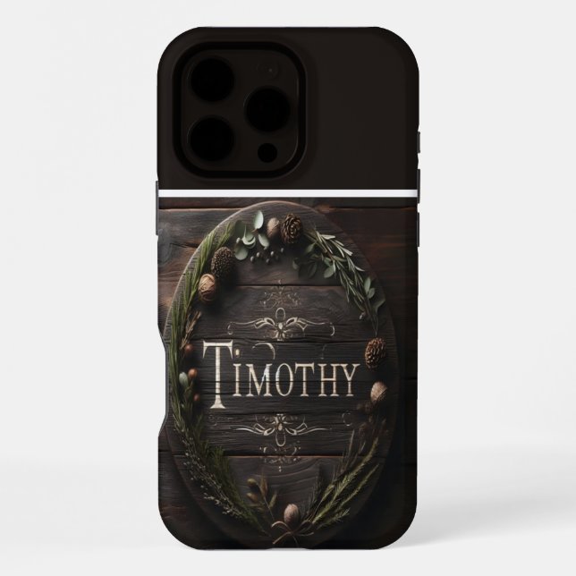 Coque iPhone SYMBOLE Timothée Rustique (Verso)
