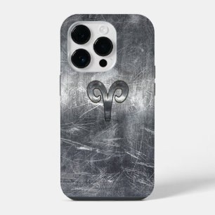 Coque Pour iPhone 14 Plus Symbole Zodiaque Aries en style Argent