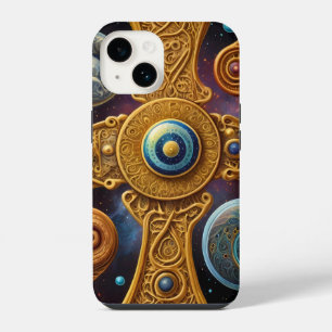 Coque Pour iPhone 14 Symboles anciens en couleurs vives