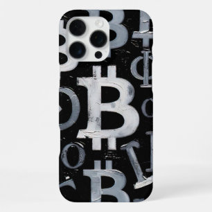 Coque iPhone 16 Pro Max Symboles de Bitcoin (Style : 1)