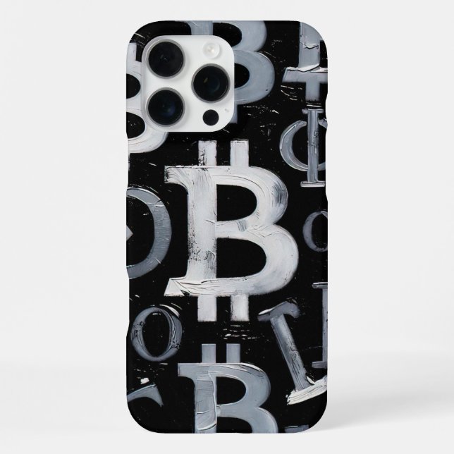 Coque iPhone Symboles de Bitcoin (Style : 1) (Verso)