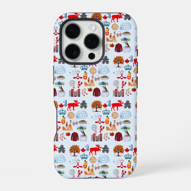 Coque iPhone Symboles du Canada (Verso)