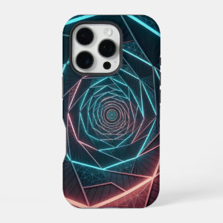 Coque iPhone 16 Pro Symétrie brisée de spirale dans le concept