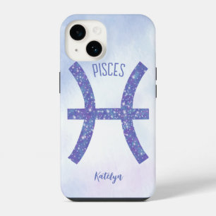 Coque Pour iPhone 14 Sympathique Pisces Astrologie Signe Personnalisé V