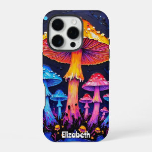 Coque iPhone 16 Pro Symphonie de la forêt de champignons