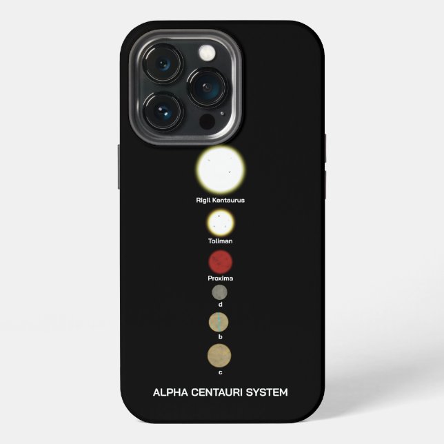 Coque iPhone Système d'Alpha Centauri (Dos)