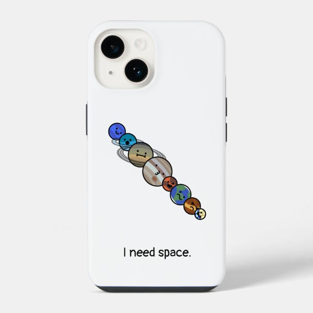 Coque iPhone Système solaire mou (Verso)