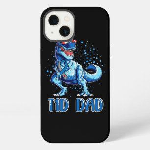 Etui iPhone 13 T1D Papa Chemise Ruban Diabète de Type 1 T Rex Din